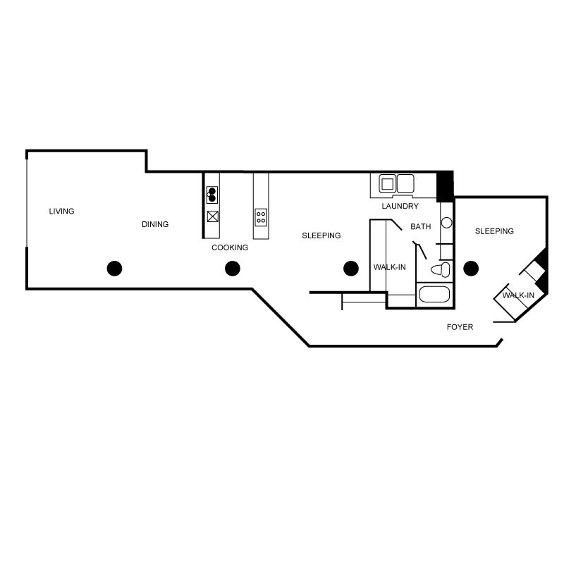Floor plan layout diagram for b01